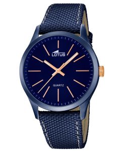 Herrenuhr Lotus Armbanduhr 18166/2 blau Leder-Textilband