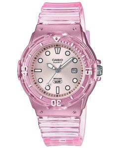 Casio Damen Armbanduhr rosa transparent LRW-200HS-4EVEF