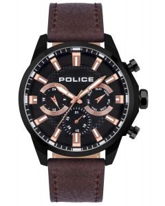 Police Armbanduhr Herrenuhr Lederarmband PEWJF2204204