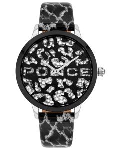 Police Damen Armbanduhr P10501BS-28MA Glamour Square Uhr