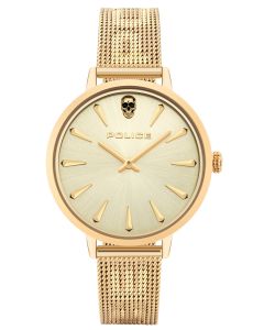 Police Damen Armbanduhr P10501BS-28MA Glamour Square Uhr
