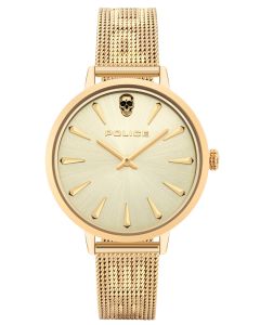 Police Damen Armbanduhr P10501BS-28MA Glamour Square Uhr