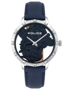 Police Damen Armbanduhr P10501BS-28MA Glamour Square Uhr