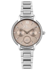 Police Damen Armbanduhr P10501BS-28MA Glamour Square Uhr