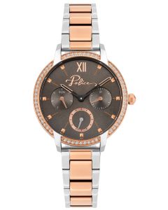 Police Damen Armbanduhr P10501BS-28MA Glamour Square Uhr