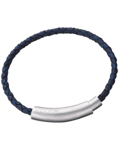 Police Leder Armband blau PJ20660BLN.06