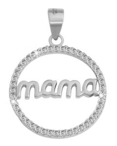 Kettenanhänger 925er Silber rhodiniert "Mama" ohne Kette