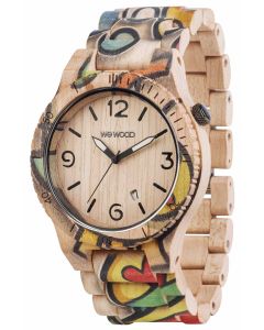 Wewood Uhr Holzuhr Alpha Army Armbanduhr WW08004 Herrenuhr