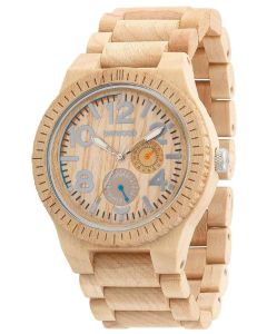 Wewood Uhr Holzuhr Alpha Army Armbanduhr WW08004 Herrenuhr